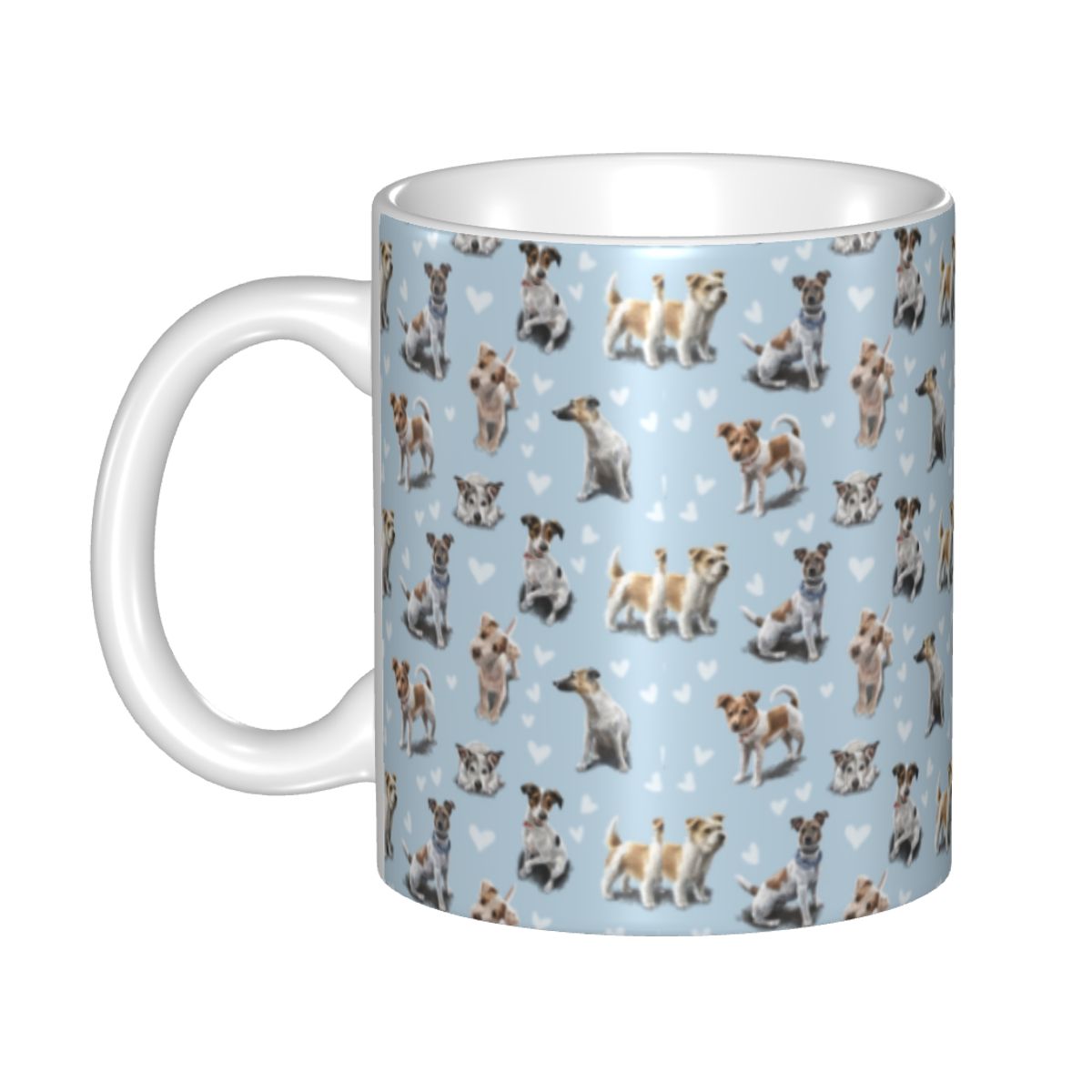 Coffee Tea Love - Mug Keramik Anjing Jack Russell Terrier