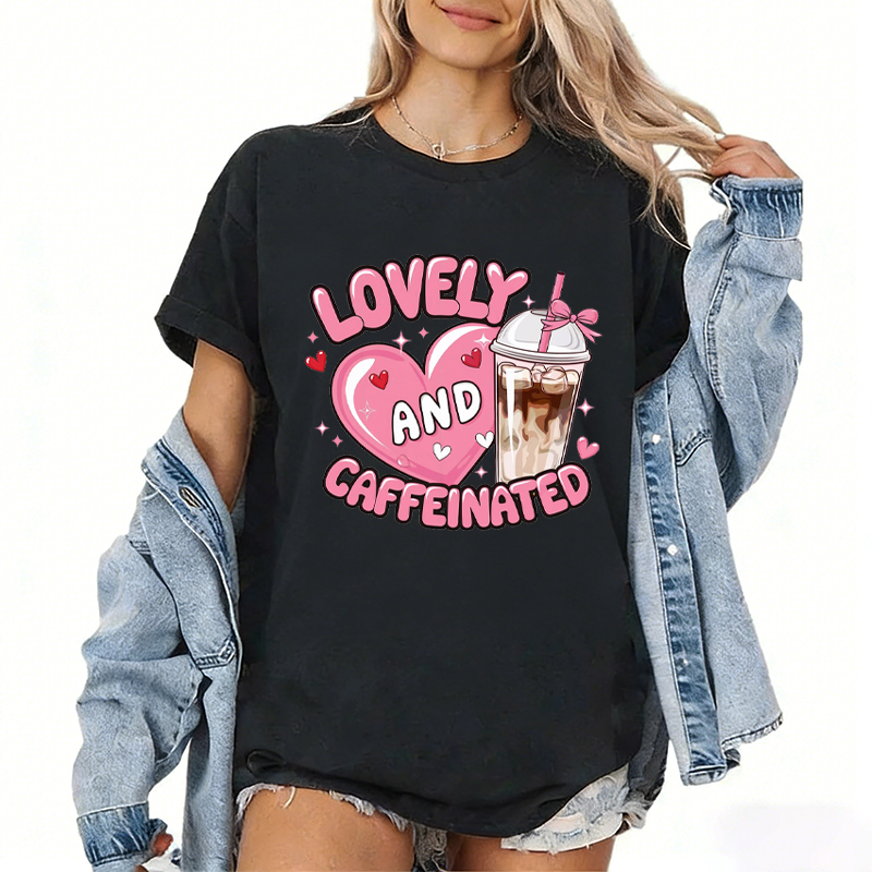 Coffee Tea Love - Kaos Kopi Susu Teh Lucu Pola