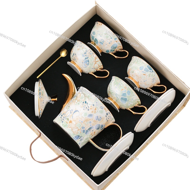 Tea And Coffee Kettle - Cangkir kopi keramik teko bunga cangkir