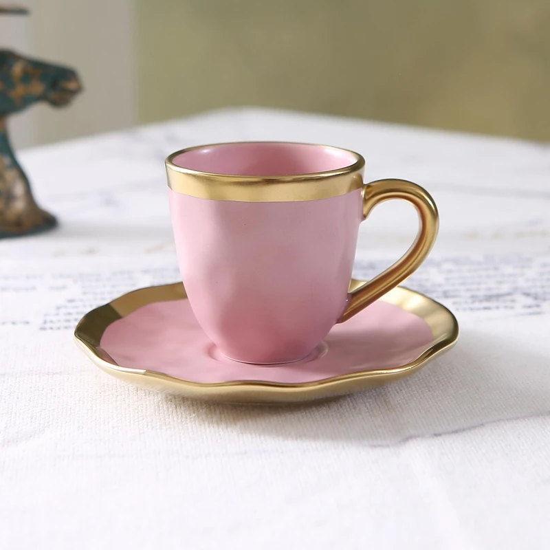 Coffee Tea And Sugar Set - Set cangkir dan piring kopi kecil