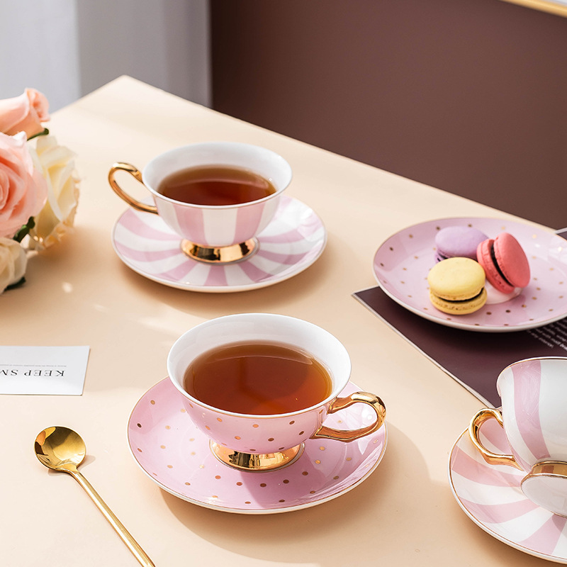 Mug Kopi Keramik Warna Pink de - Coffee Tea And Sugar Set ulasan dan harga