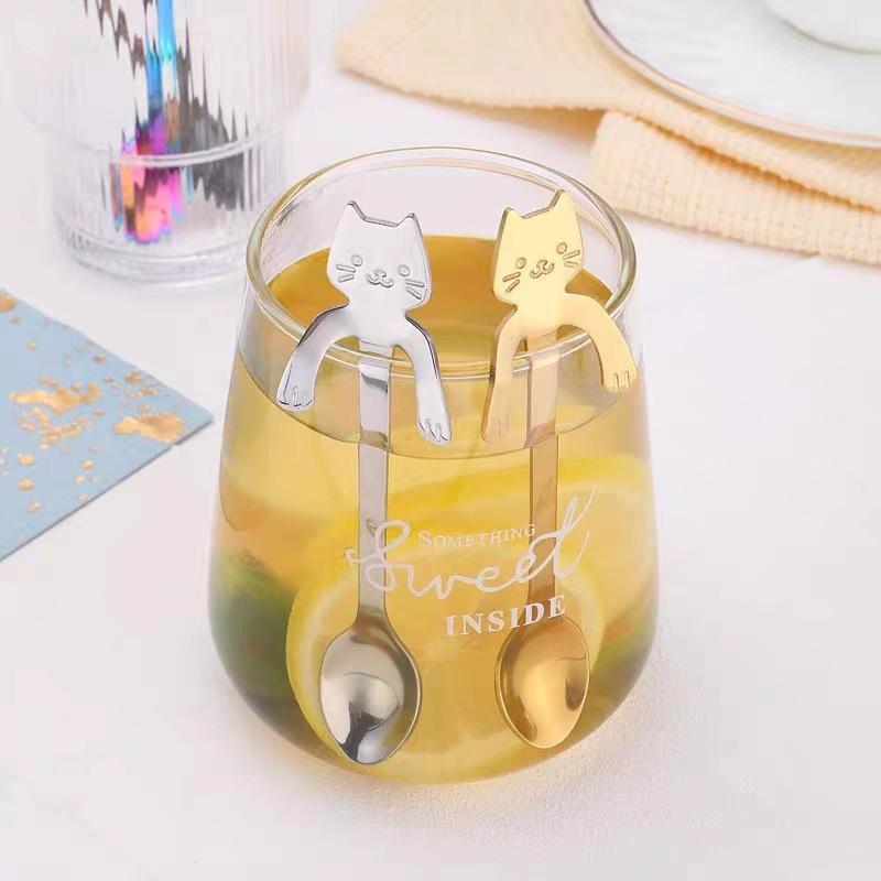 * 1 Buah Sendok Gantung Kucing - Coffee Tea Love ulasan dan harga