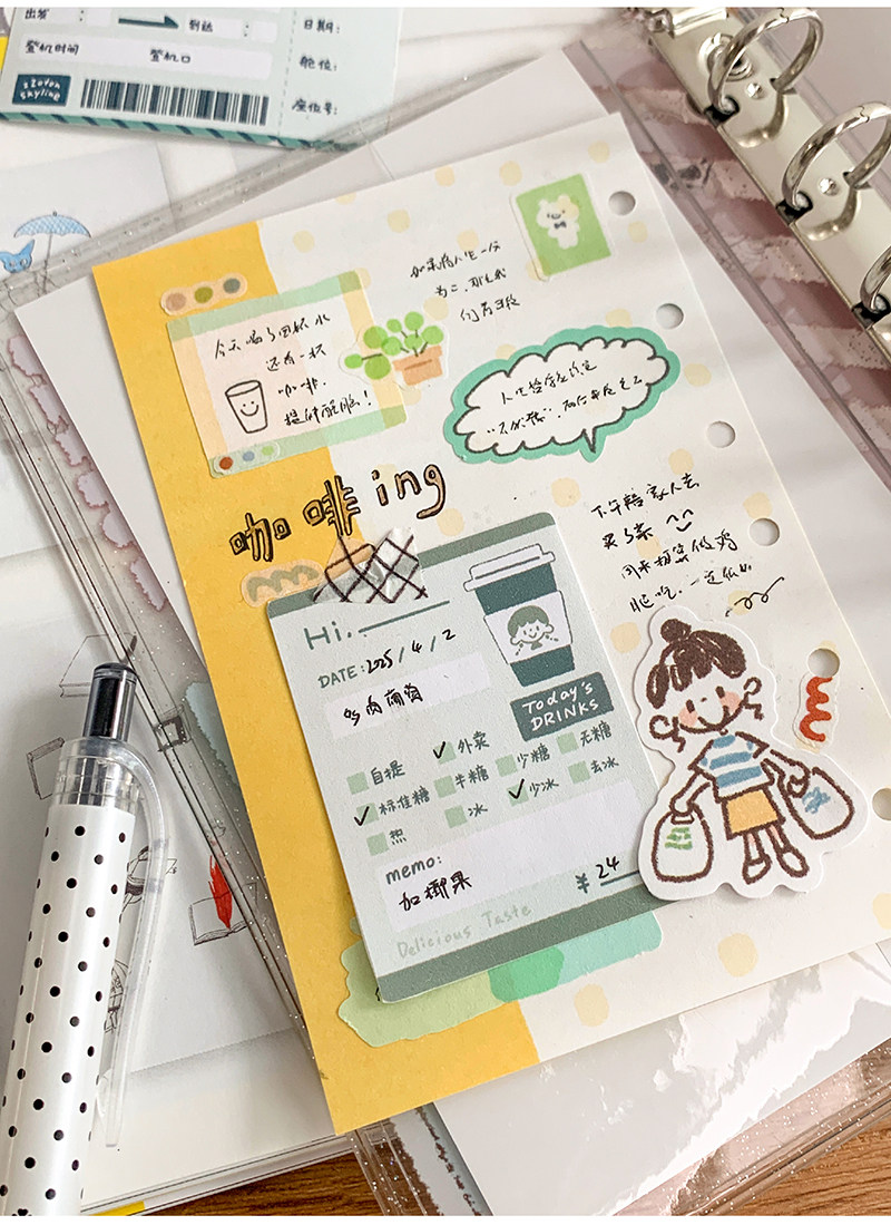 ZZOTON [Time Bill Writable Tap - Coffee Tea Journal ulasan dan harga