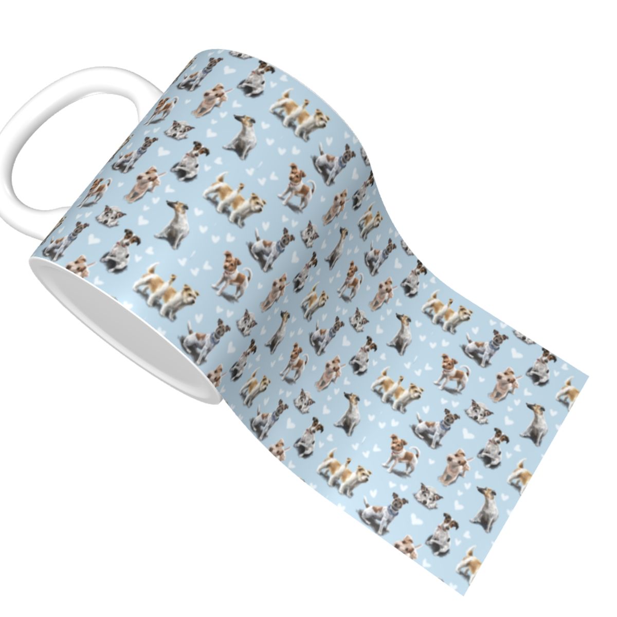 Mug Keramik Anjing Jack Russel - Coffee Tea Love ulasan dan harga