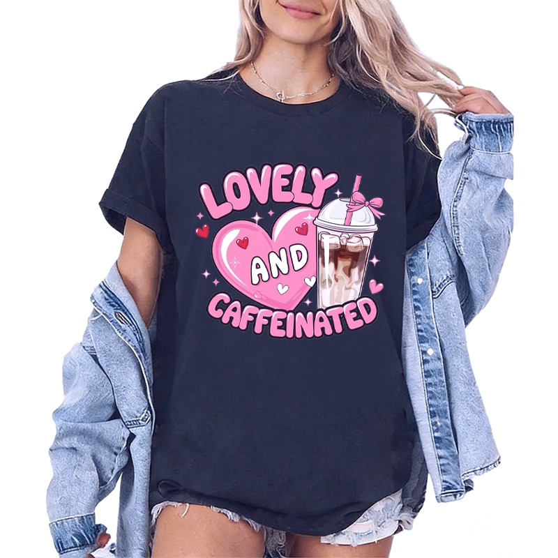 Kaos Kopi Susu Teh Lucu Pola K - Coffee Tea Love ulasan dan harga