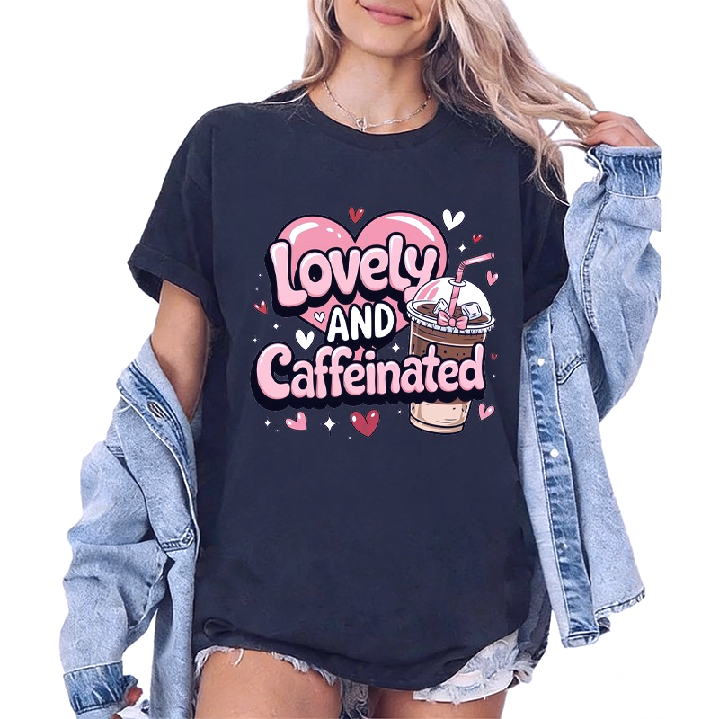 Kaos Kopi Susu Teh Lucu Pola K - Coffee Tea Love ulasan dan harga