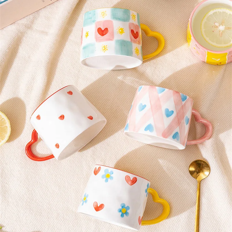 Cangkir keramik kreatif lucu d - Coffee Tea Love ulasan dan harga
