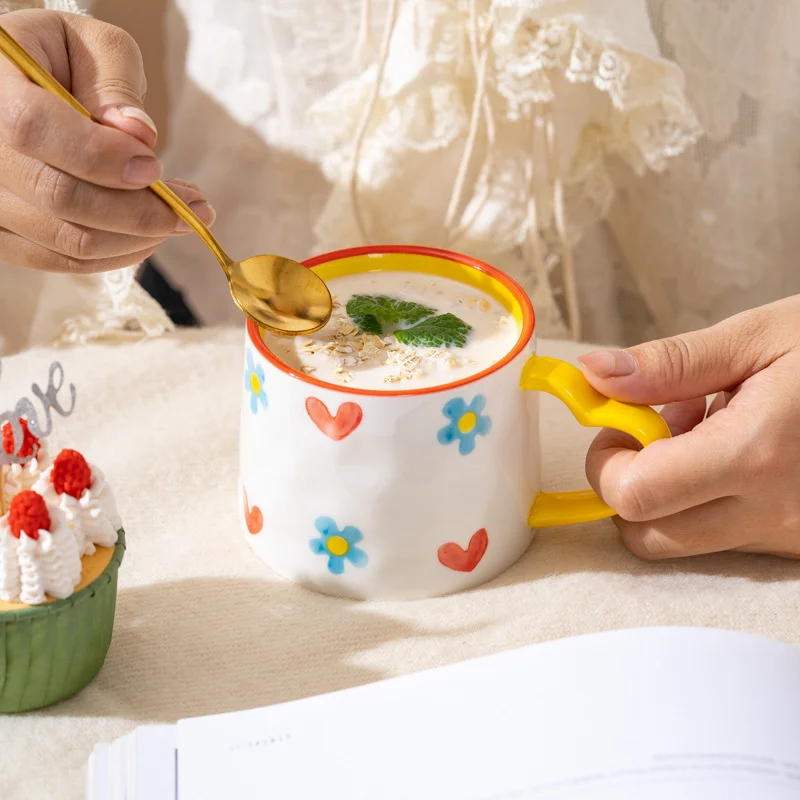 Cangkir keramik kreatif lucu d - Coffee Tea Love ulasan dan harga