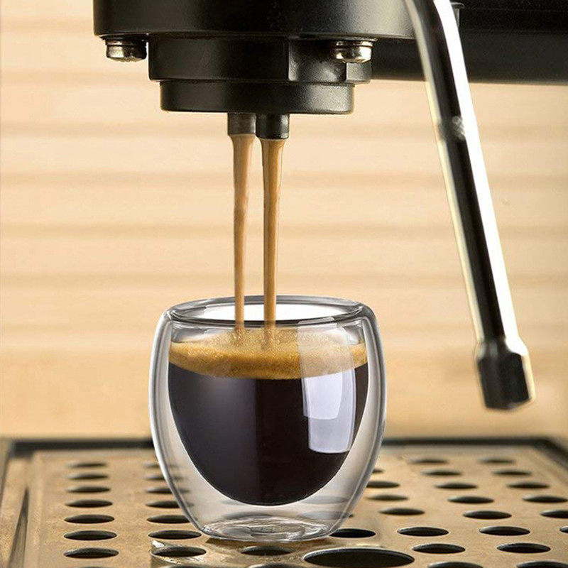 Cangkir kopi kaca berdinding g - Coffee Tea And Sugar Set ulasan dan harga