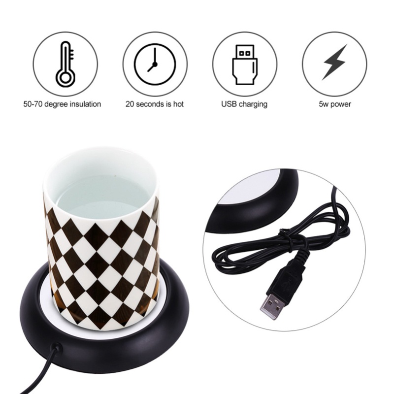 Penghangat Cangkir USB Motif K - Coffee Tea Warmer ulasan dan harga