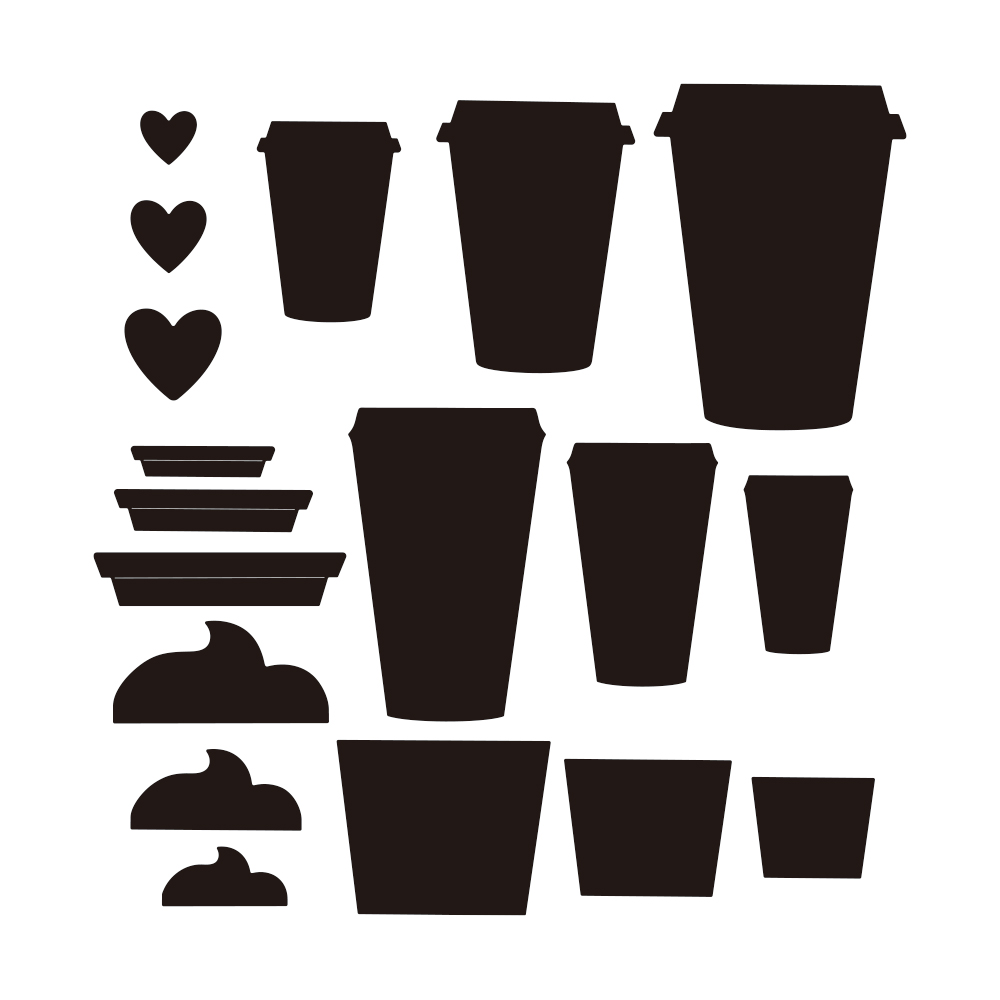 Set Mata Dadu Pemotongan Logam - Coffee Tea Love ulasan dan harga
