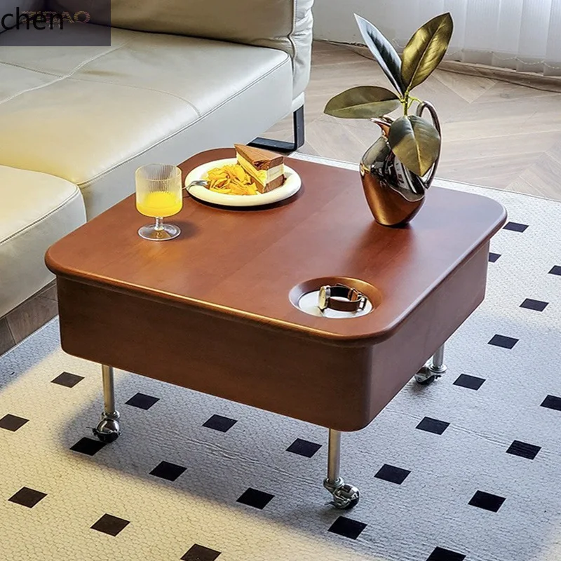 b11-7.2 Meja Kopi Kayu Solid d - Coffee & Tea Restaurant ulasan dan harga