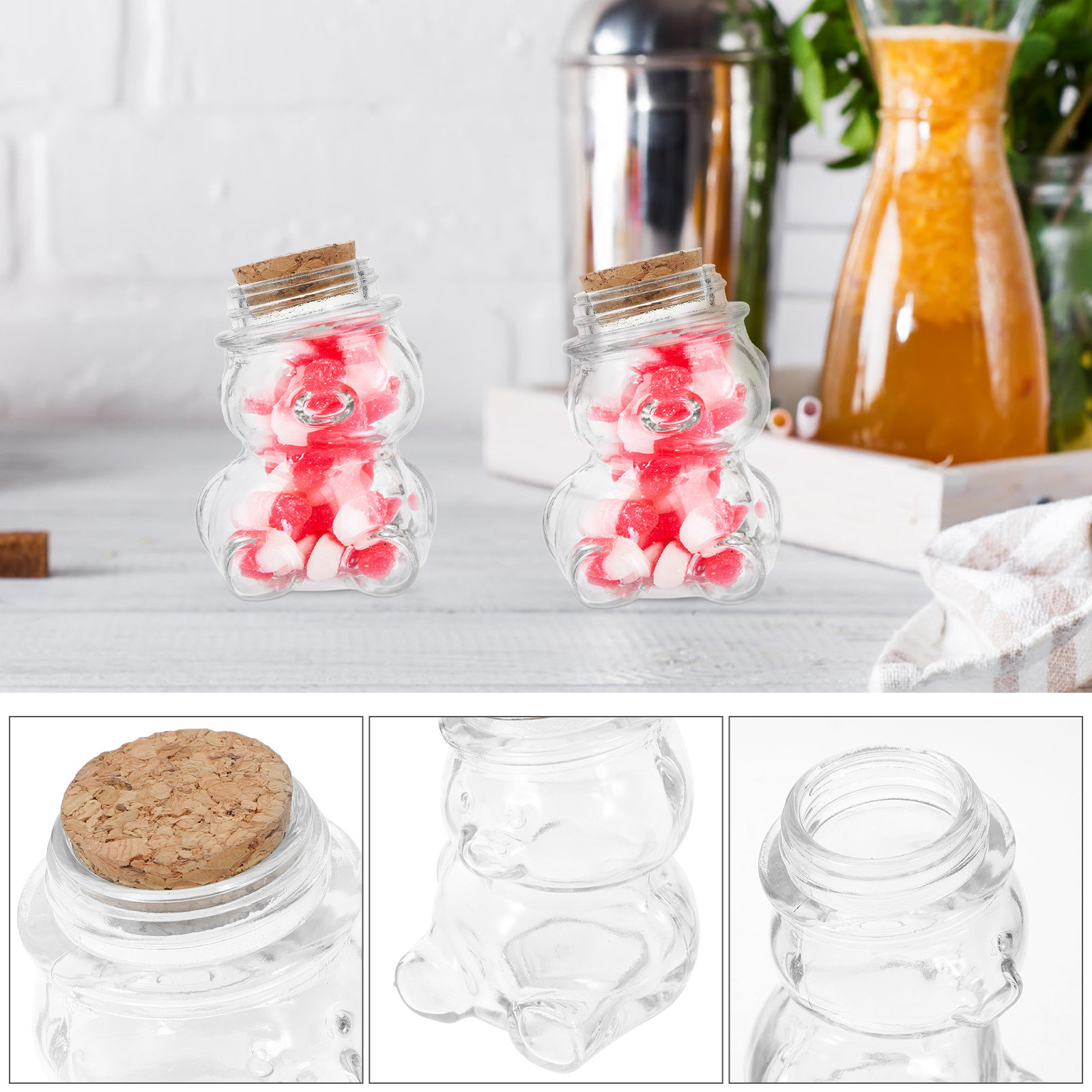 4 Buah Set Toples Permen Kaca  - Coffee Tea And Sugar Set ulasan dan harga