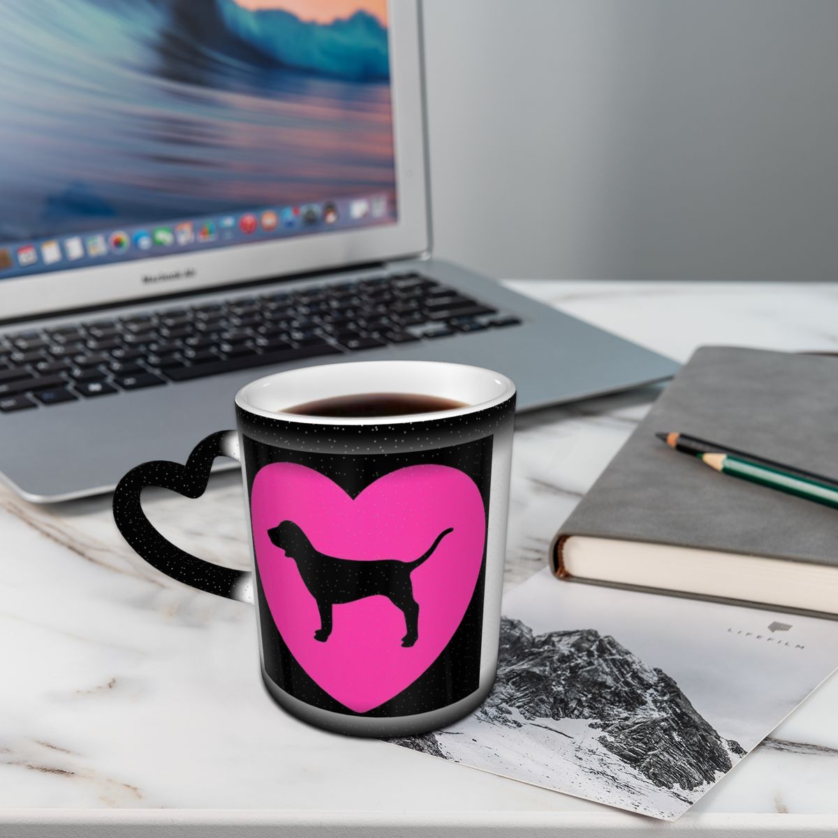 Mug Cinta Warna Pink Lucu, Can - Coffee Tea Love ulasan dan harga
