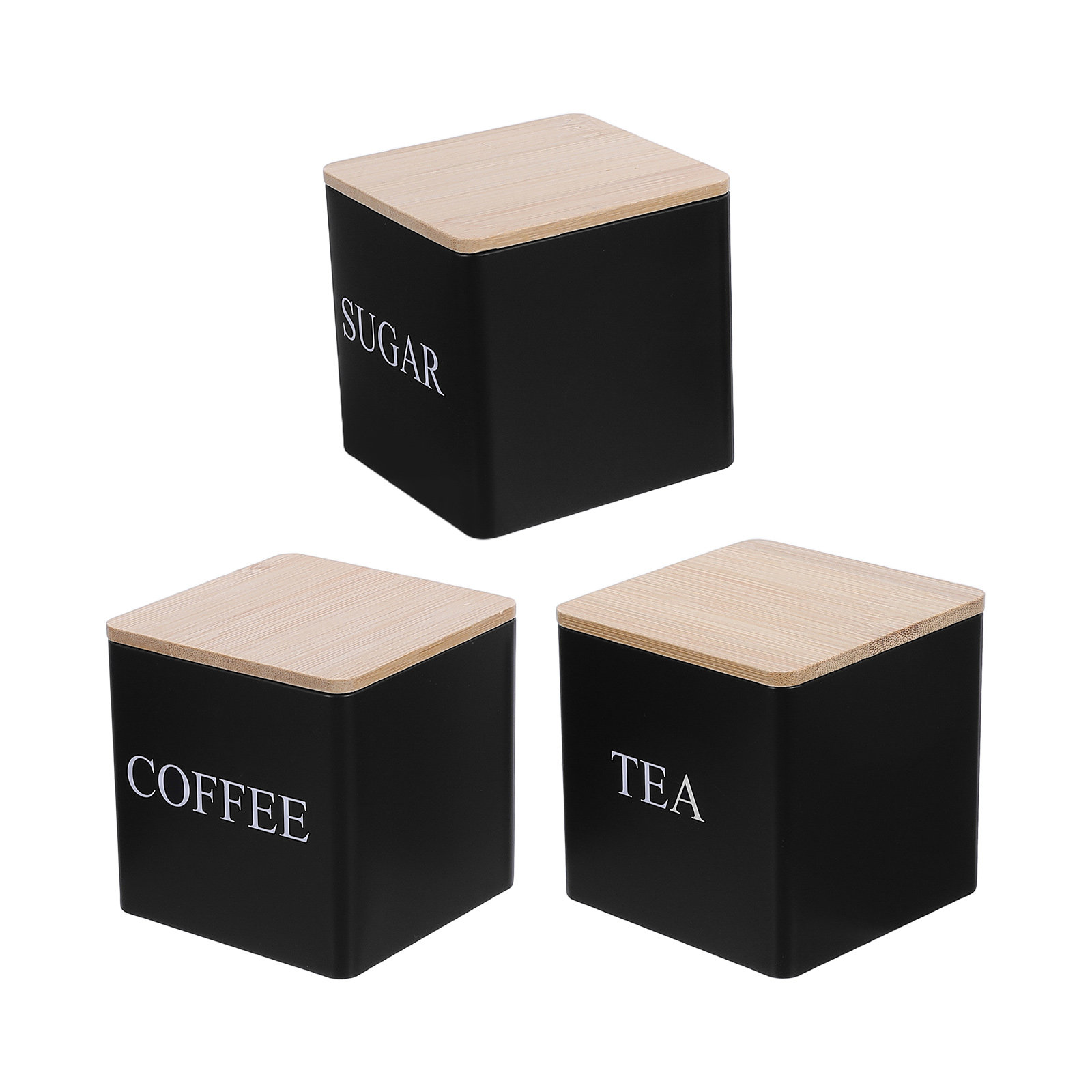 3Pcs Set Wadah Teh Kopi Gula L - Coffee Tea And Sugar Set ulasan dan harga