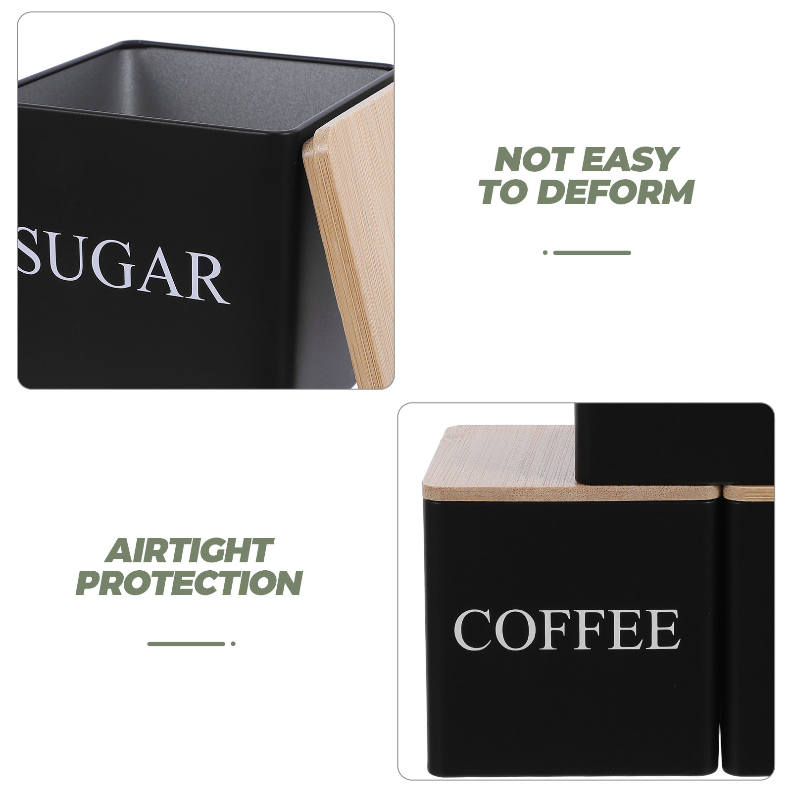 3Pcs Set Wadah Teh Kopi Gula L - Coffee Tea And Sugar Set ulasan dan harga