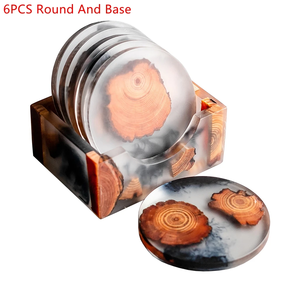 6 Buah/Set Tatakan Gelas Pinus - Coffee Tea And Sugar Set ulasan dan harga
