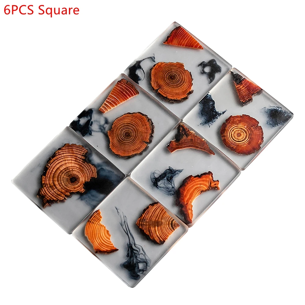 6 Buah/Set Tatakan Gelas Pinus - Coffee Tea And Sugar Set ulasan dan harga